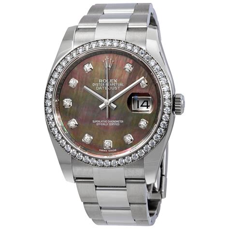 rolex 31mm black mother of pearl|rolex lady datejust 31 everose.